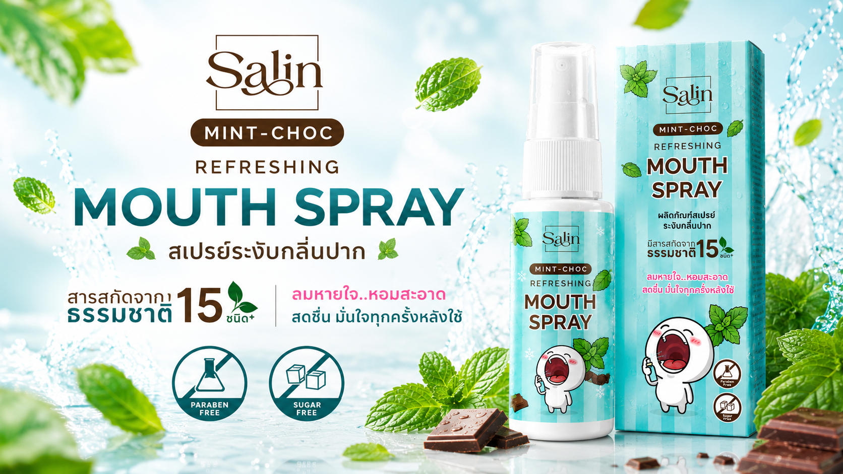 Salin Mint-Choc Refreshing Mouth Spray
